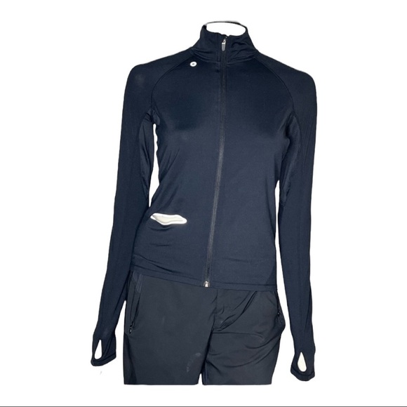 Oysho Fitness Blsck Zip Up Jacket Sz Med - Picture 1 of 10